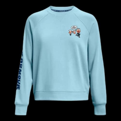 Under Armour Heavyweight Terry Crew Pullover 'Light Blue' (Women's)