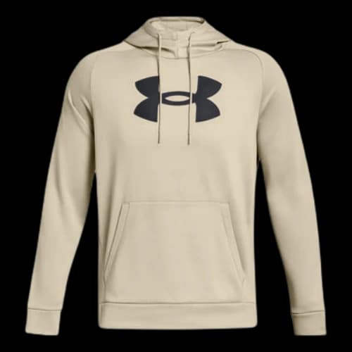 Under Armour Fleece Logo Hoodie 'Beige Black'