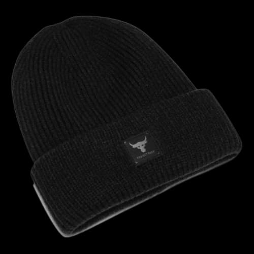 Under Armour Project Rock Beanie Hat 'Black Grey'