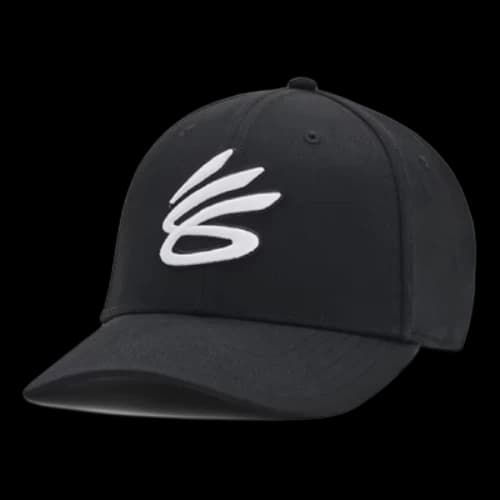 Under Armour Curry Logo Baseball Cap 'Black White'