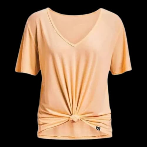 Under Armour Project Rock Completer Deep V T-shirt 'Yellow' (Women's)