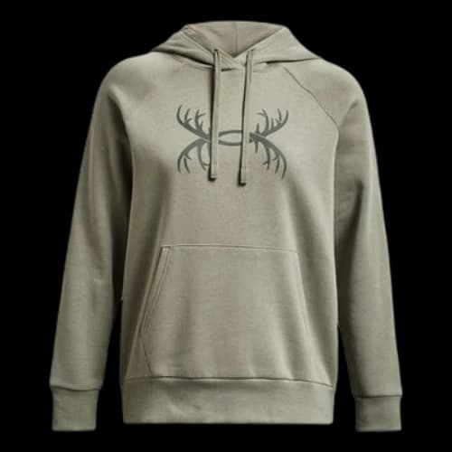 Under Armour Rival Fleece Antler Hoodie 'Light Green' (Women's)
