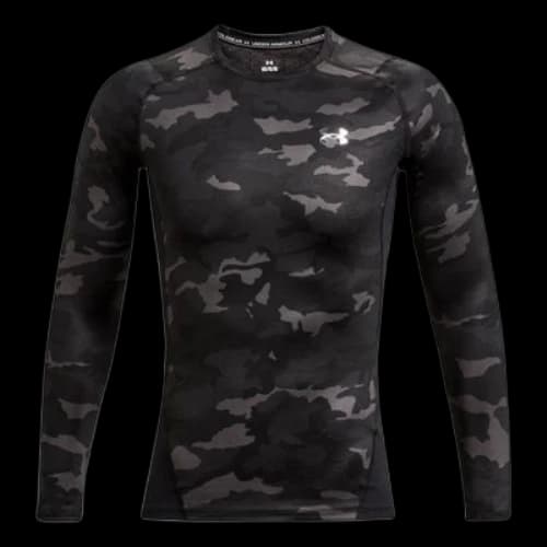 Under Armour ColdGear Infrared Compression Printed Crew 'Black Silver'
