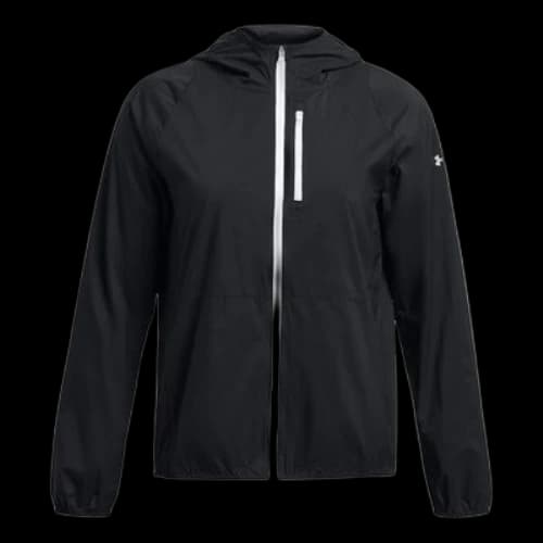 Under Armour Launch Lightweight Jacket 'Black White' (Women's)