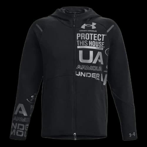 Under Armour Unstoppable Fleece Full-Zip Hoodie 'Black Silver'