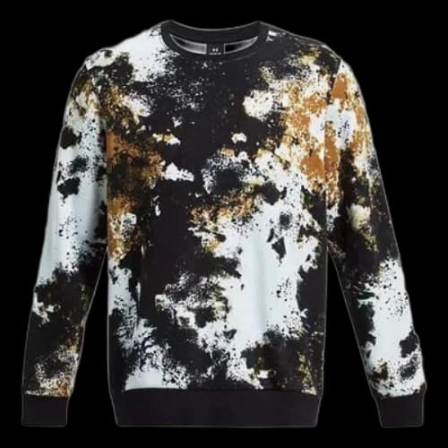Under Armour Essential Fleece Paint Crew Sweatshirt 'White Black Gold'