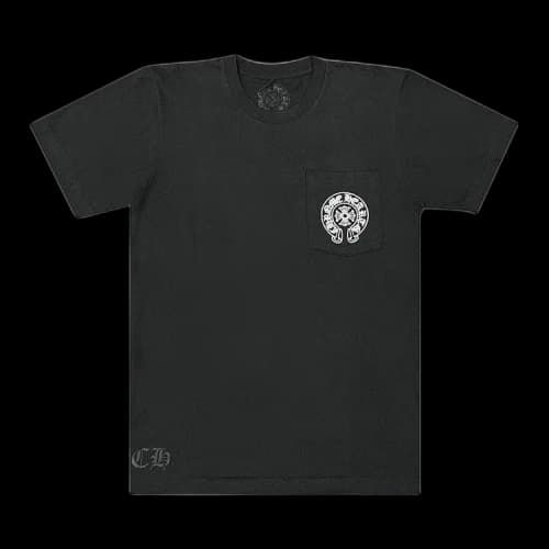 Chrome Hearts Beijing Exclusive Horseshoe Logo Pocket T-Shirt 'Black'