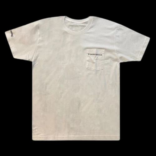 Chrome Hearts Cemetery Cross Tire Tracks T-Shirt 'White'