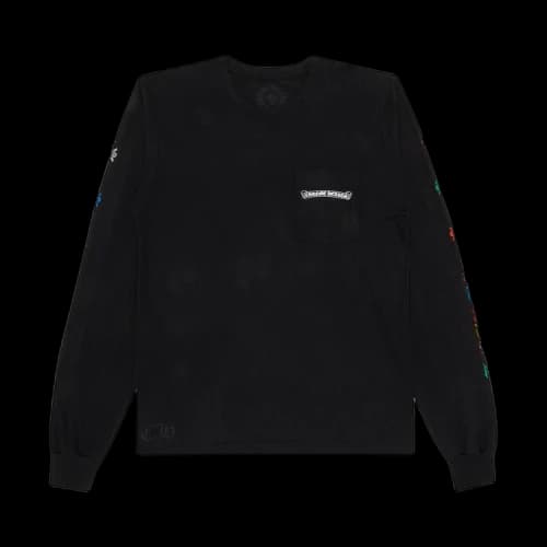 Chrome Hearts Cross Long-Sleeve T-Shirt 'Black/Multicolor'
