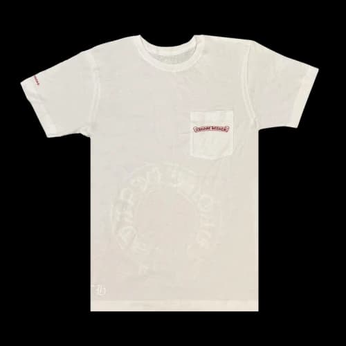 Chrome Hearts Red Scroll Pocket Tee 'White'