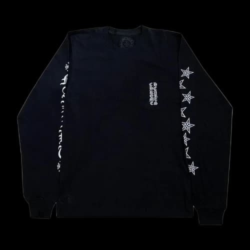 Chrome Hearts Stars Long-Sleeve T-Shirt (Malibu Exclusive) 'Black'