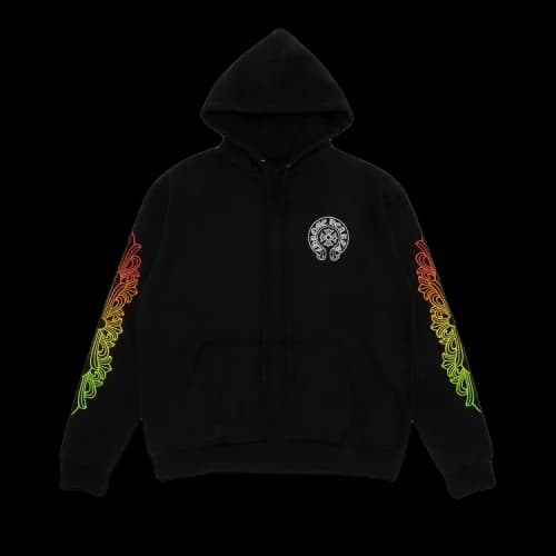 Chrome Hearts Floral Sleeve Gradient Made In Hollywood Hoodie 'Black'