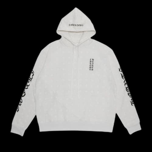 Chrome Hearts Plus Cross Horseshoe Hoodie 'White'