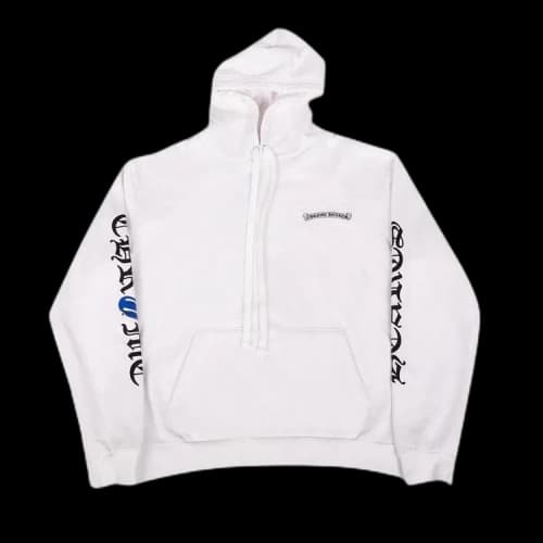 Chrome Hearts Rolling Stones Hoodie 'White/Blue'