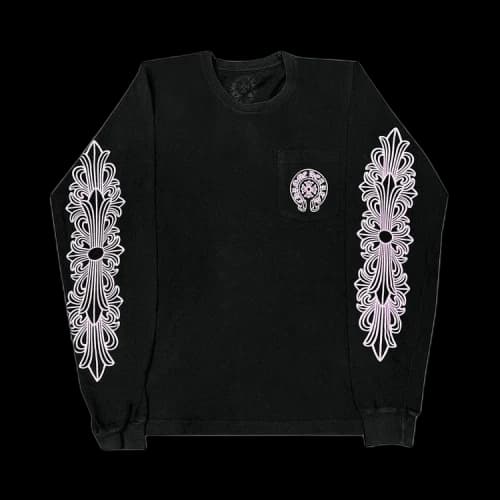 Chrome Hearts Chengdu Pocket Long-Sleeve 'Black/Pink'