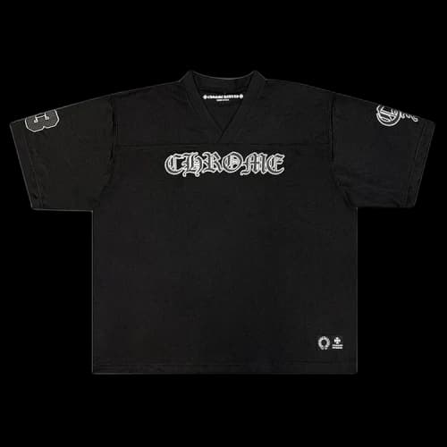 Chrome Hearts Mesh Stadium Football Jersey 'Black'