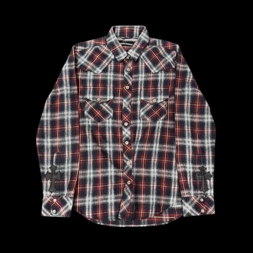 Chrome Hearts Flannel With Cross Motif 'Plaid/Multicolor'