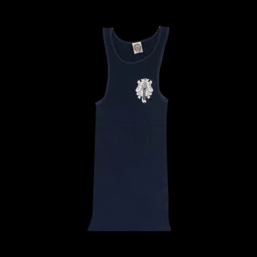 Chrome Hearts Ribbed Horseshoe Logo F*** You Tank Top 'Black'
