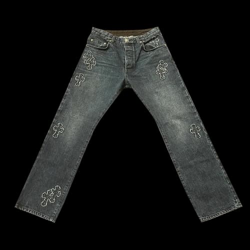 Chrome Hearts Cross Patch Jeans 'Indigo'