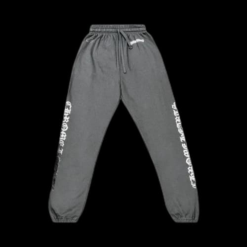 Chrome Hearts Script Letter Sweatpants 'Black/White'