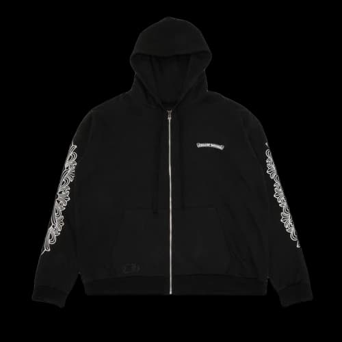 Chrome Hearts Floral Logo Zip Up Hoodie 'Purple'