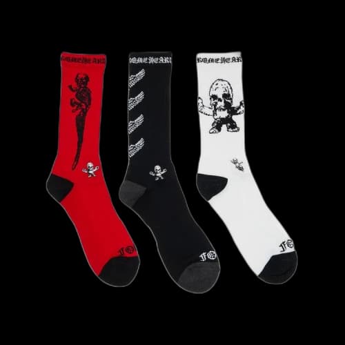 Chrome Hearts Foti Socks (3 Pack) 'Multicolor'