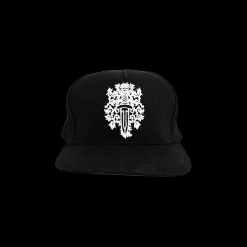 Chrome Hearts Dagger Denim Baseball Hat 'Black/White'