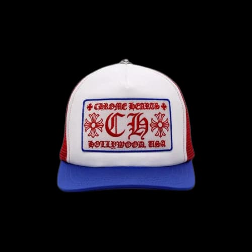 Chrome Hearts Hollywood USA Trucker Hat 'Blue/White/Red'
