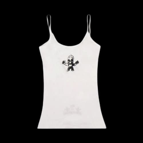 Chrome Hearts Foti Skull Cami Tank Top 'White'
