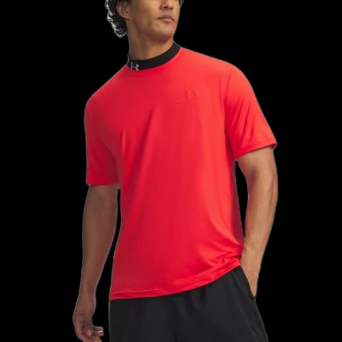 Under Armour Vanish Energy Quick Dry T Shirts Men's Race Red Crew Neck Moderate