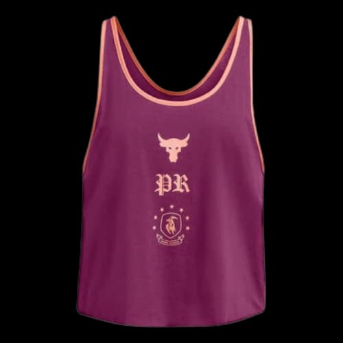Under Armour Project Rock Badge of Honor Tank 'Purple' (Women's)