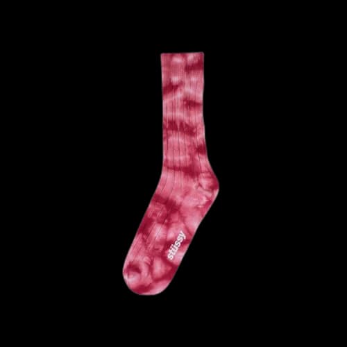 Stussy Dyed Ribbed Crew Socks 'Amber'