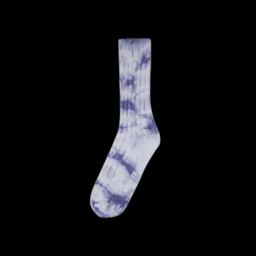 Stussy Dyed Ribbed Crew Socks 'Lavender'