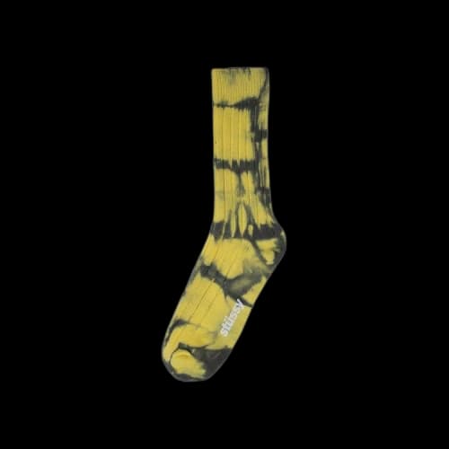 Stussy Dyed Ribbed Crew Socks 'Turmeric'