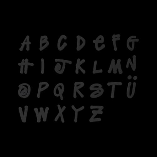 Stussy Alphabet Magnets 'Black'