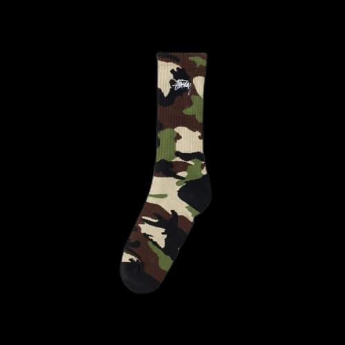 Stussy Stock Camo Socks 'Woodland Camo'