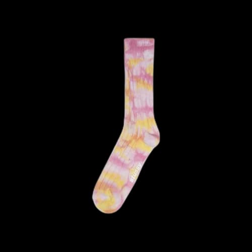 Stussy Multi Dyed Ribbed Socks 'Turmeric/Pink'