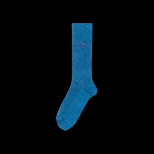 Stussy Shaggy Mohair Sock 'Dark Royal'