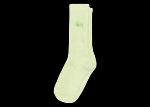 Stussy Shaggy Mohair Sock Light Lime