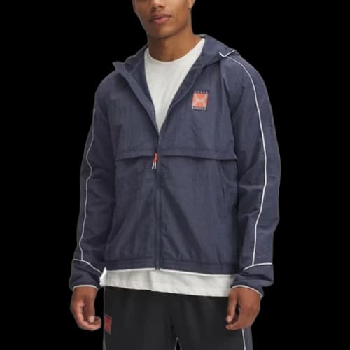 Under Armour Storm SS25 Jacket Men's Downpour Gray/Dark Gray/White Granite