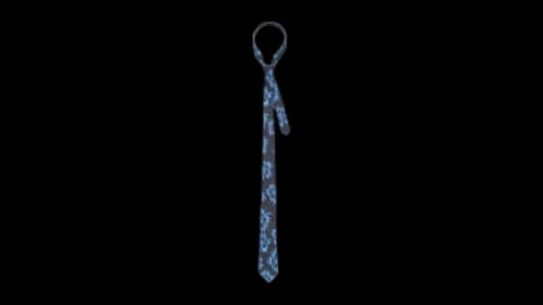 Stussy Motion Flower Tie Black