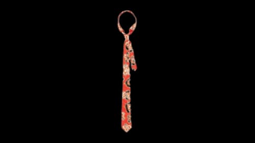 Stussy Motion Flower Tie Red