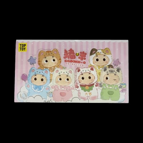 Miniso Top Toy x GG Bond Cat Soft Plush Keychains Sealed Case 'Mystery' (6 Blind Boxes)