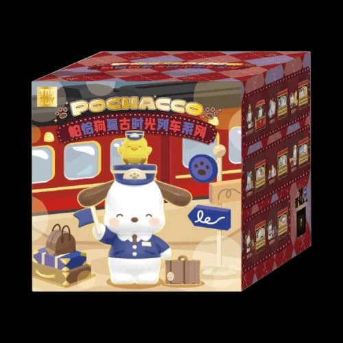 Miniso Top Toy x Sanrio Pochacco Vintage Time Train Series Single Blind Box 'Mystery'