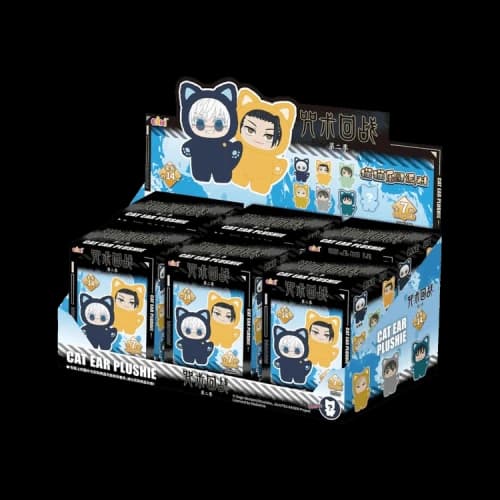 Miniso Top Toy x Jujutsu Kaisen Cat Ear Plush Series Keychains Sealed Case 'Mystery' (6 Blind Boxes)