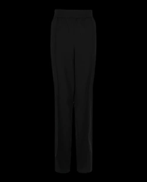 Ferragamo Creased Straight-Leg Trousers Black