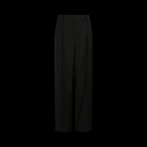 Ferragamo High-Waisted Wide-Leg Trousers 'Black'