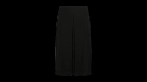 Ferragamo Women's Pleated Midi Skirt Black