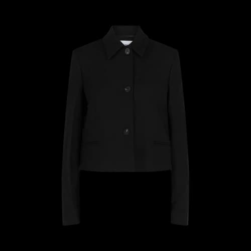Ferragamo Single Breast Cropped Blazer 'Black'