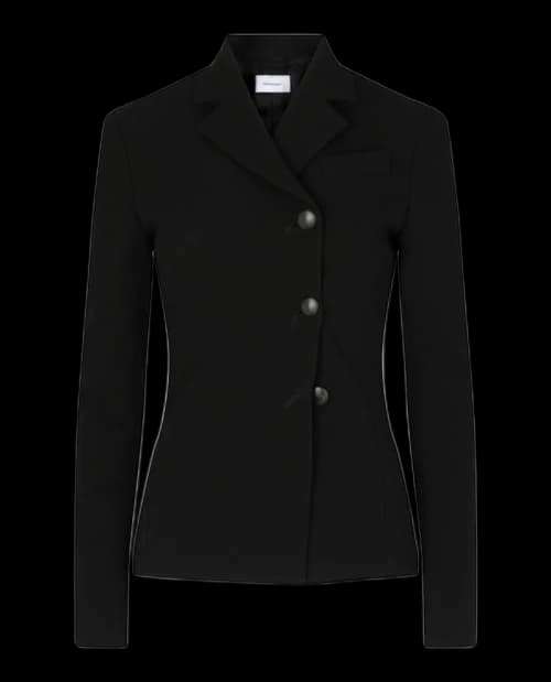 Ferragamo Single Breasted Blazer Black